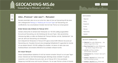 Desktop Screenshot of geocaching-ms.de